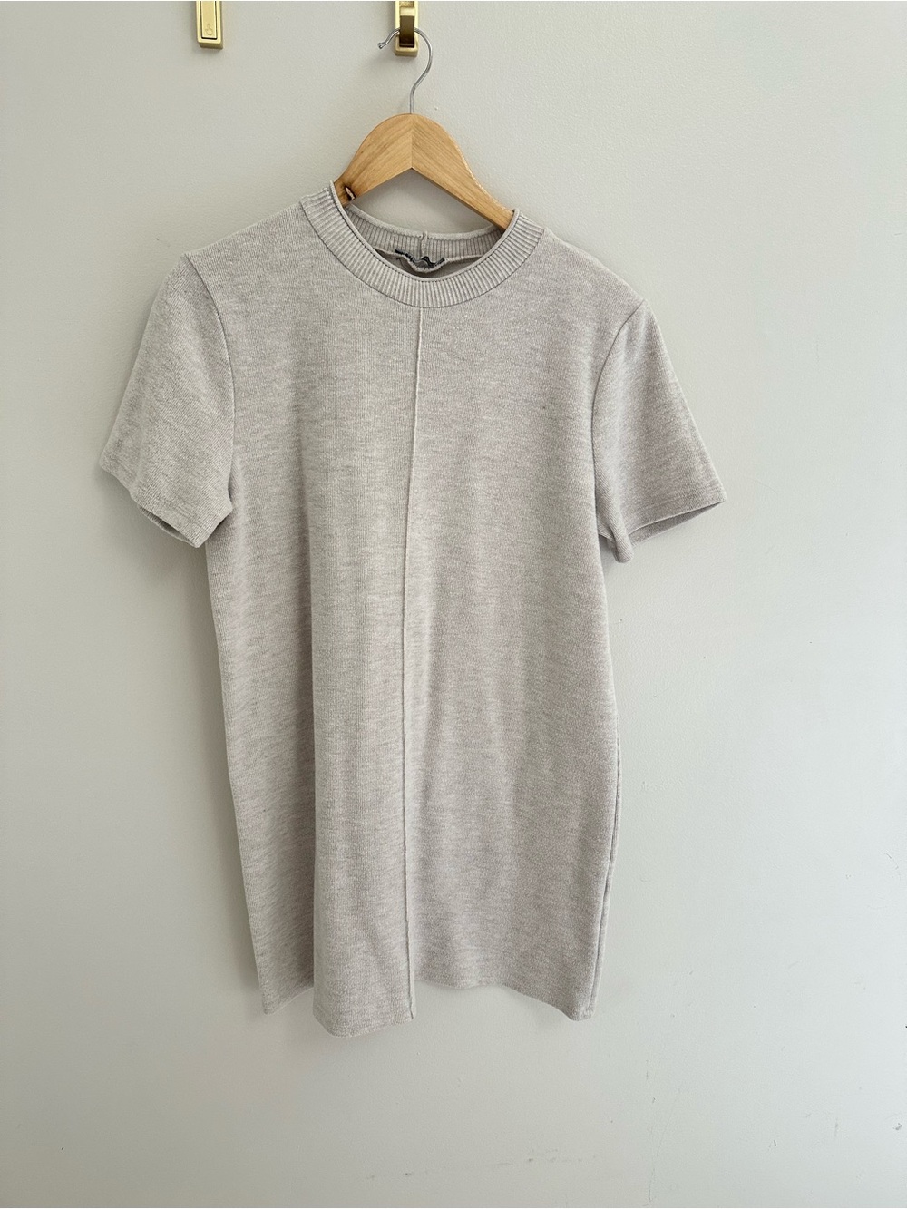 Zara Soft Knit T-Shirt Dress